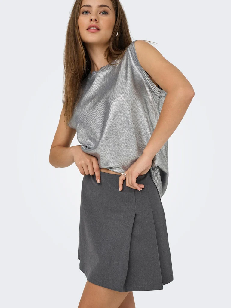 Onlsulajma Life Hw Pleat Skirt Cc Tlr - Antraciet - Afbeelding 7