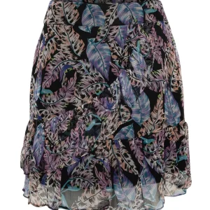 Animal Leaves Mini Skirt - Multicolor