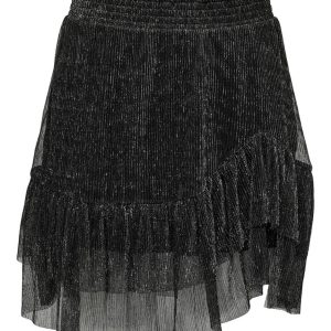 Onlmiana Plisse Glitter Skirt Jrs - Zilverkleurig