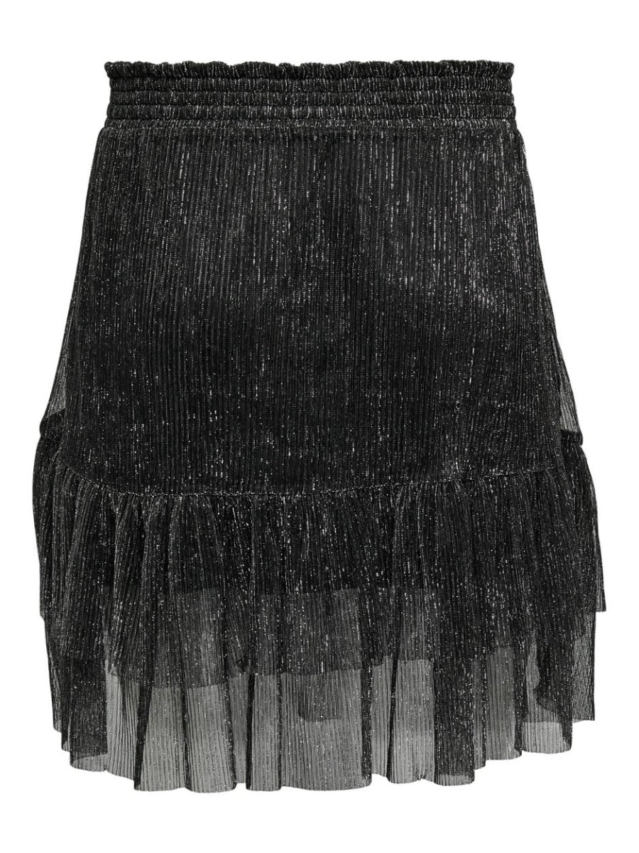 Onlmiana Plisse Glitter Skirt Jrs - Zilverkleurig - Afbeelding 3