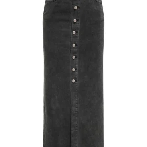 Onlkita Button Maxi Dnm Skirt Gua - Black Denim