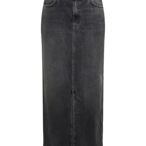 Onlcilla Long Slit Skirt Dnm Noos - Black Denim