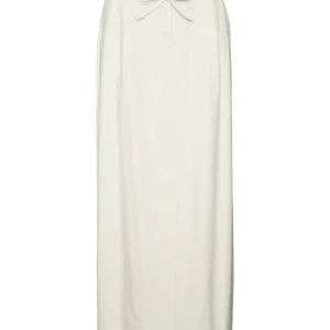 Vmflorence Hw Long Linen Skirt - Beige