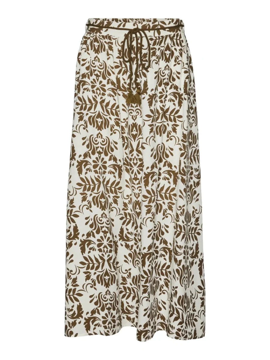 Vmimma Hw Long Skirt Wvn Btq - Zand Dessin - Afbeelding 2