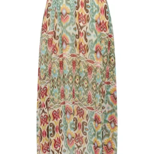 Onlasta Life Slit Ankel Skirt Ptm - Groen Dessin