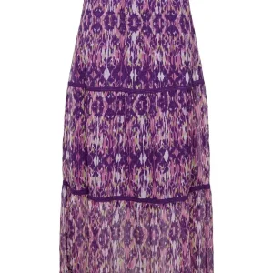 Onlviva Life Maxi Skirt Ptm - Paars Dessin