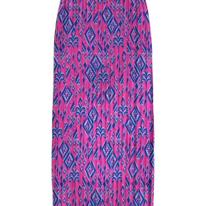 Onlalma Life Poly Plisse Skirt Aop - Roze Dessin