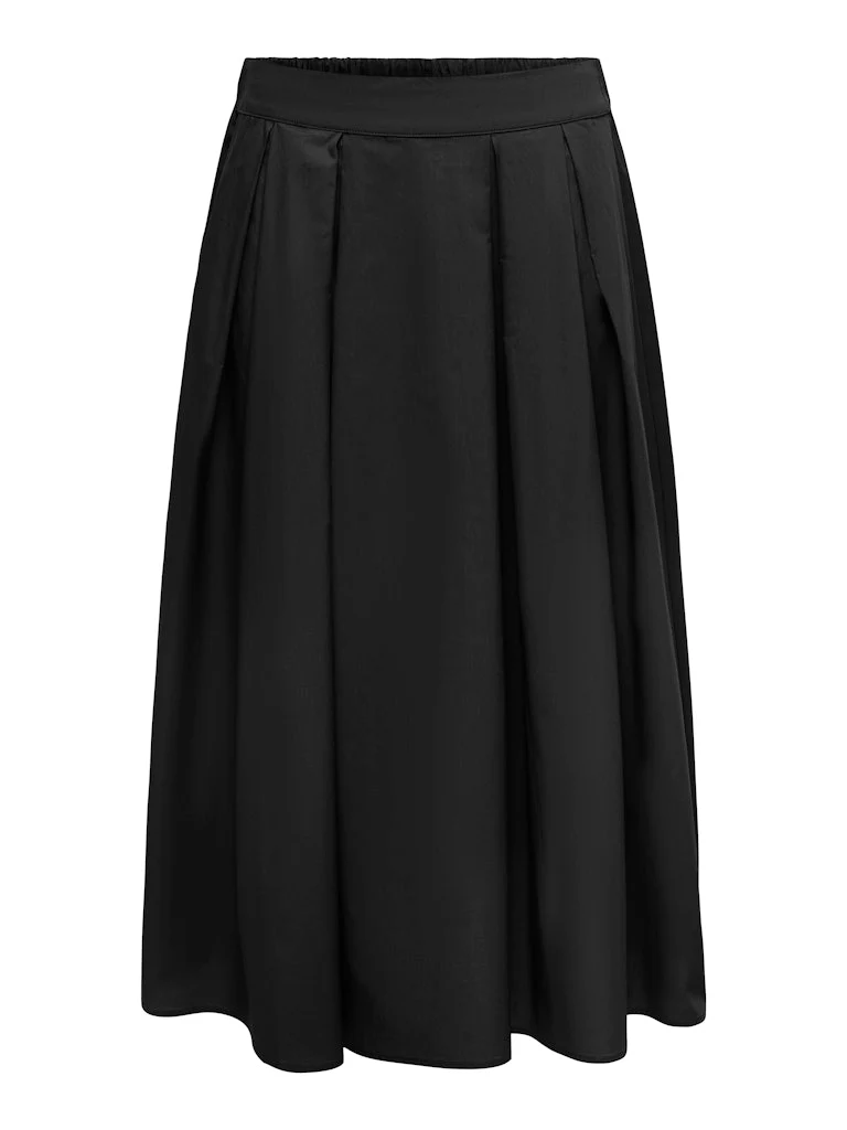 Onlmaila Long Pleat Skirt Ox Wvn - Zwart