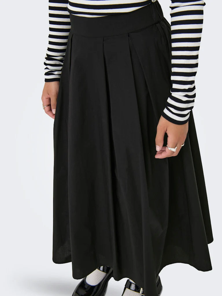 Onlmaila Long Pleat Skirt Ox Wvn - Zwart - Afbeelding 7