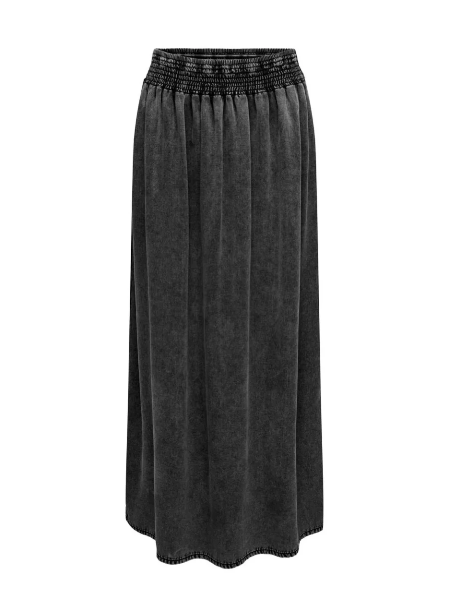 Onlbaha Hw Long Smock Dnm Skirt Akm - Antraciet - Afbeelding 2