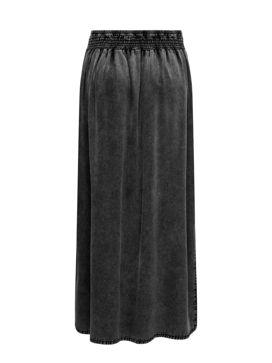 Onlbaha Hw Long Smock Dnm Skirt Akm - Antraciet - Afbeelding 3