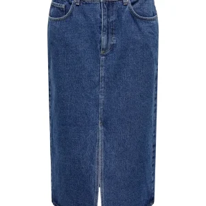 Onlbianca Midi Skirt Dnm Rea Noos - Blue Denim
