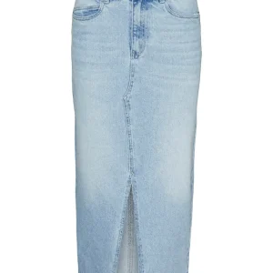 Vmveri Hr Calf Denim Skirt Ga Noos - Blue Denim