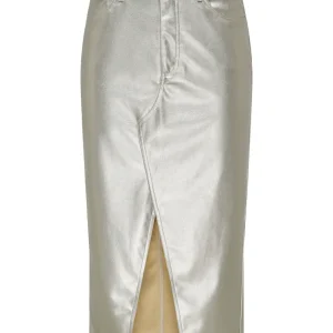 Onllola-elyna Hw Metal Long Skirt P - Zilverkleurig