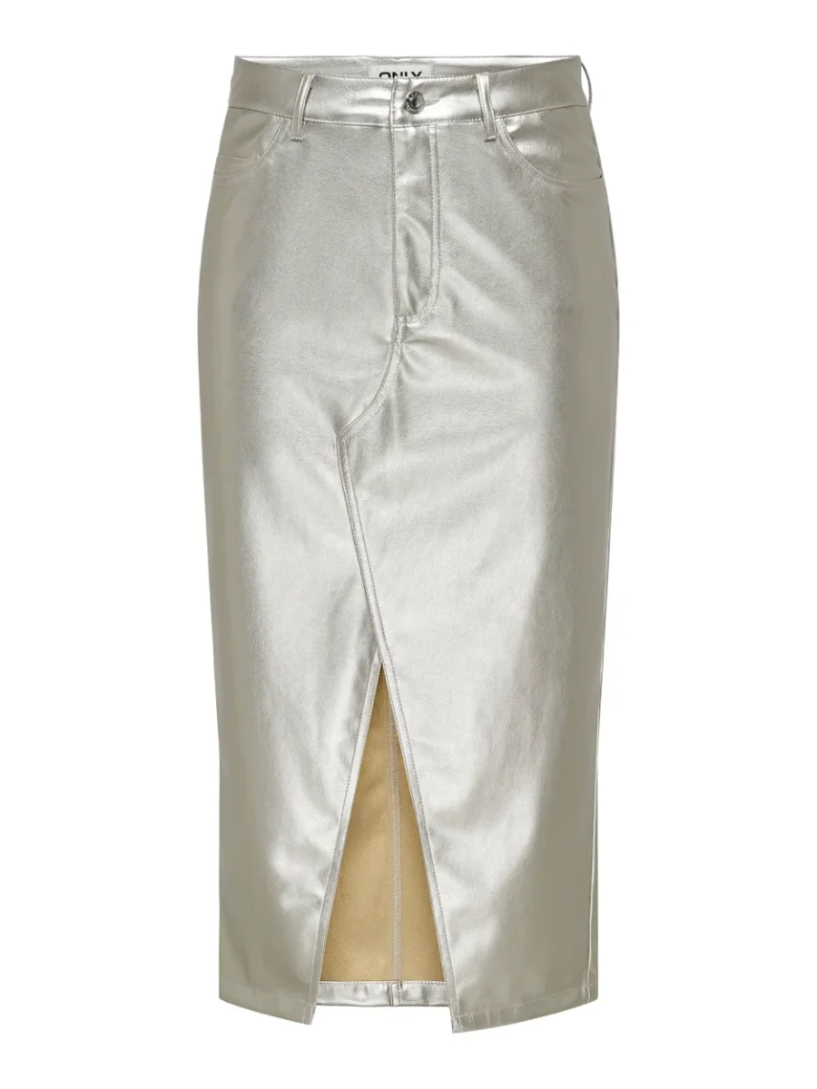 Onllola-elyna Hw Metal Long Skirt P - Zilverkleurig - Afbeelding 2