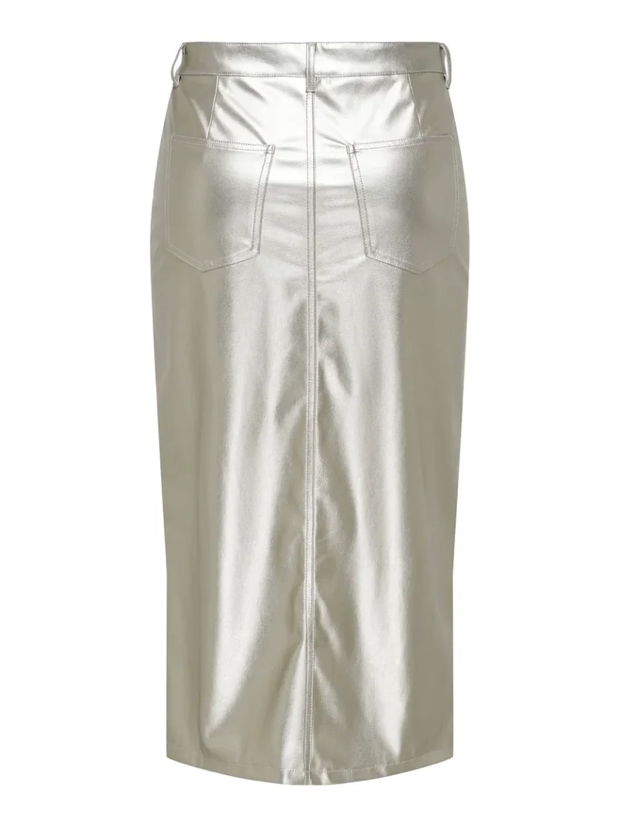 Onllola-elyna Hw Metal Long Skirt P - Zilverkleurig - Afbeelding 3