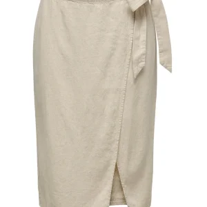 Jdysay Mw Midi Wrap Skirt Wvn Dia - Zand