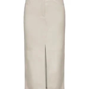 Onlrima Faux Leather Long Skirt Otw - Beige