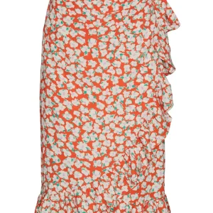 Vmolea Ty Hw Blk Skirt Wvn Ga - Oranje Dessin