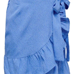 Onlolivia Wrap Skirt Wvn Noos - Blauw Dessin