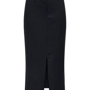 Jdyulrikke Mw Midi Slit Skirt Pnt - Blauw Dessin