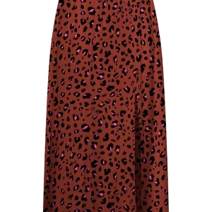 Onlzoey  Slit Midi Skirt Cs Ptm - Rood Dessin