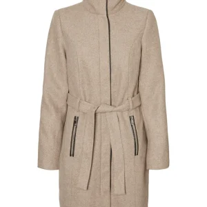 Onlylva Bonded Sherpa Coat - Zand