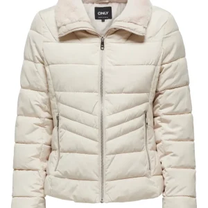Onlhelen Short Puffer Jacket Otw - Beige