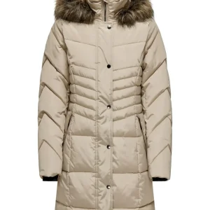 Onlnora Puffer Coat Life Cc Otw - Taupe