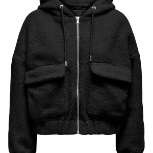 Onltanja Teddy Hood Jacket Otw Noos - Zwart