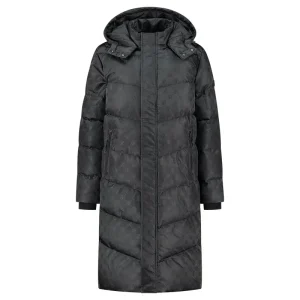 Monogram Brand Coat - Zwart
