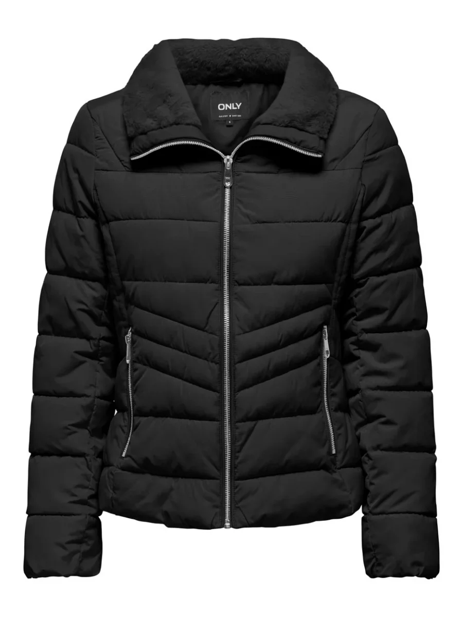 Onlhelen Short Puffer Jacket Otw - Zwart - Afbeelding 2