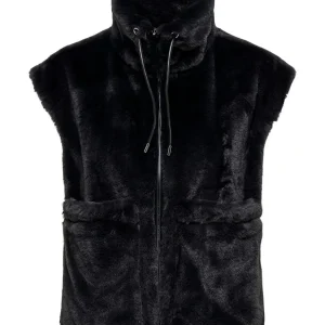 Jdyesther Faux Fur Waistcoat Otw Qi - Antraciet