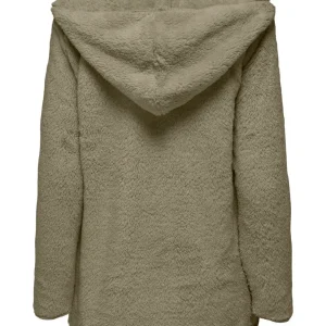 Onlcontact Hood Sherpa Coat Otw Cc - Oud Groen