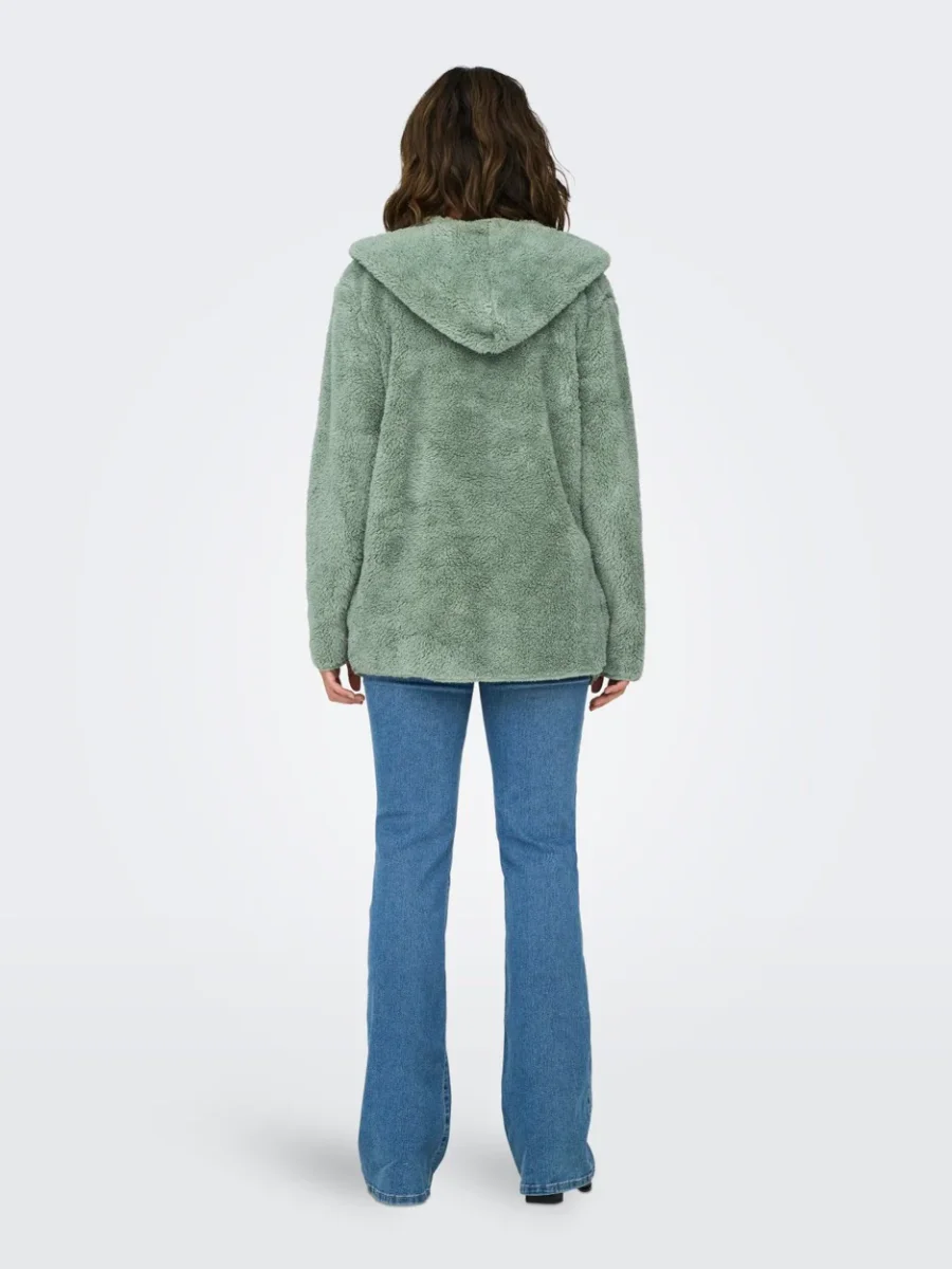 Onlcontact Hood Sherpa Coat Otw Cc - Lila - Afbeelding 5