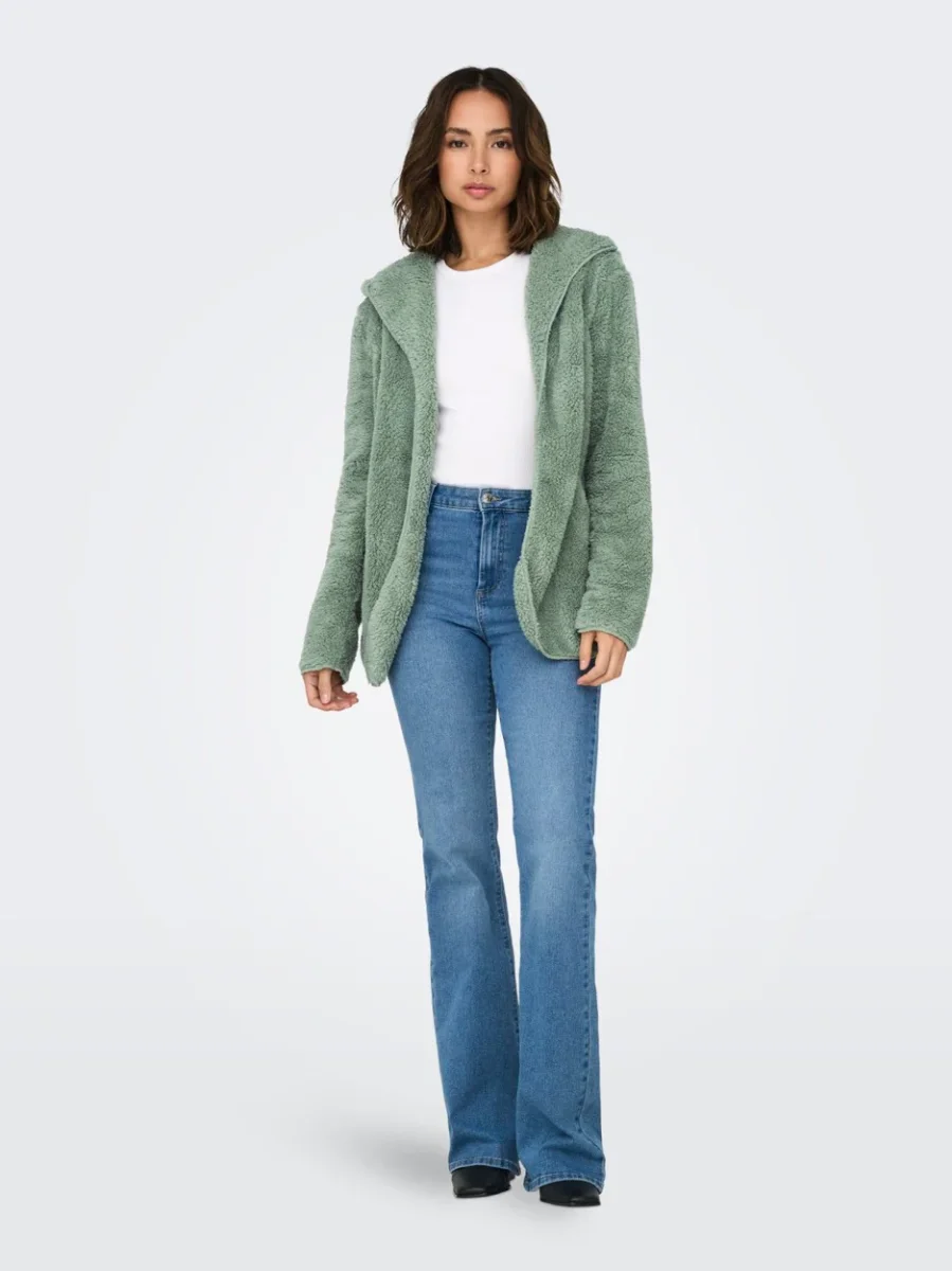 Onlcontact Hood Sherpa Coat Otw Cc - Lila - Afbeelding 8