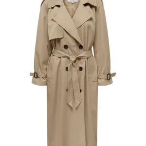 Onlchloe Trenchcoat Double B. Otw N - Licht Bruin