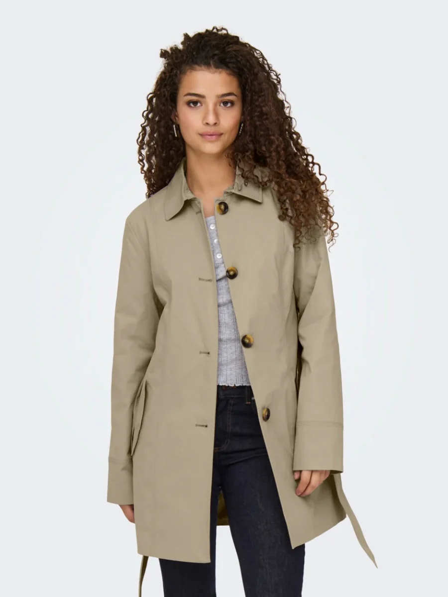 Jdyisadora Trenchcoat Otw Hab Noos - Taupe - Afbeelding 4