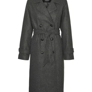 Vmfortunevega Long Trenchcoat Ga No - Antraciet
