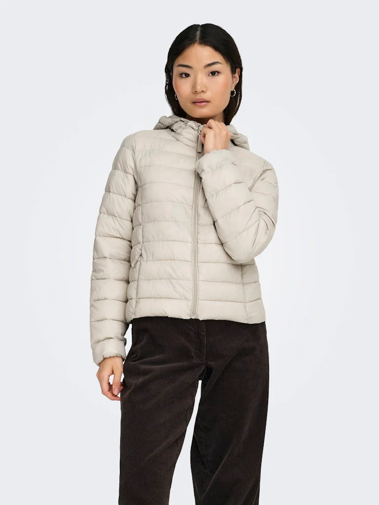 Onltahia Lw Quilted Hood Jkt Noos Otw - Beige - Afbeelding 2