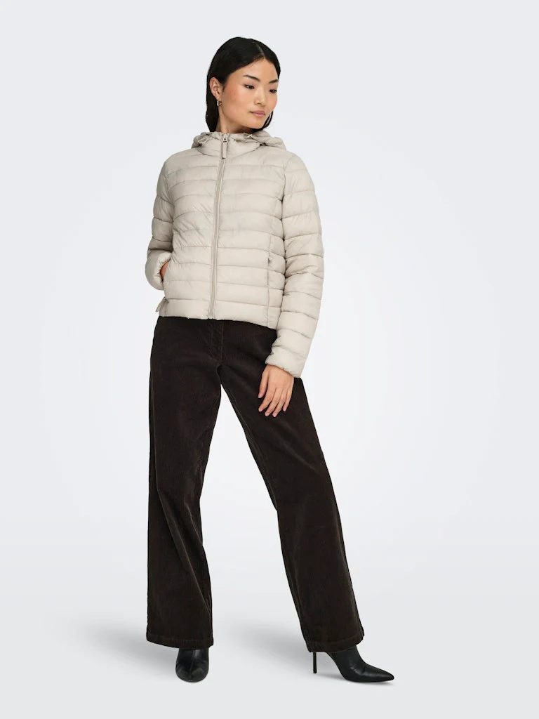 Onltahia Lw Quilted Hood Jkt Noos Otw - Beige - Afbeelding 4