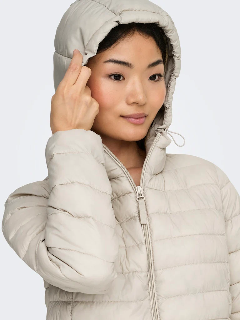 Onltahia Lw Quilted Hood Jkt Noos Otw - Beige - Afbeelding 6