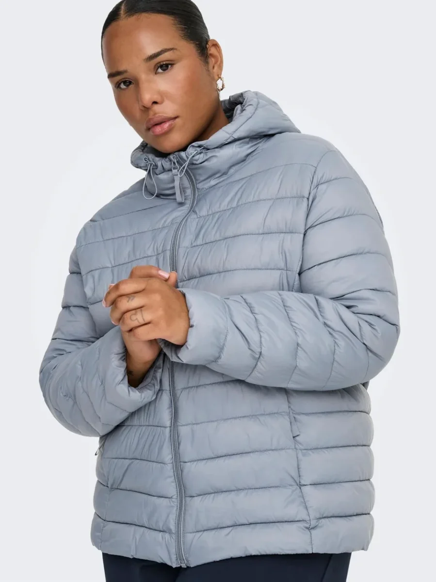 Onltahia Lw Quilted Hood Jkt Noos Otw - Lichtblauw - Afbeelding 3