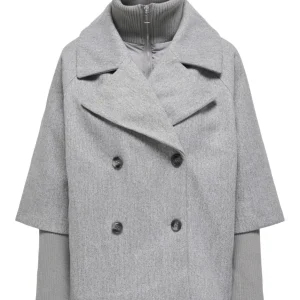 Jdyhannah Short Jacket Otw Hab - Lichtgrijs