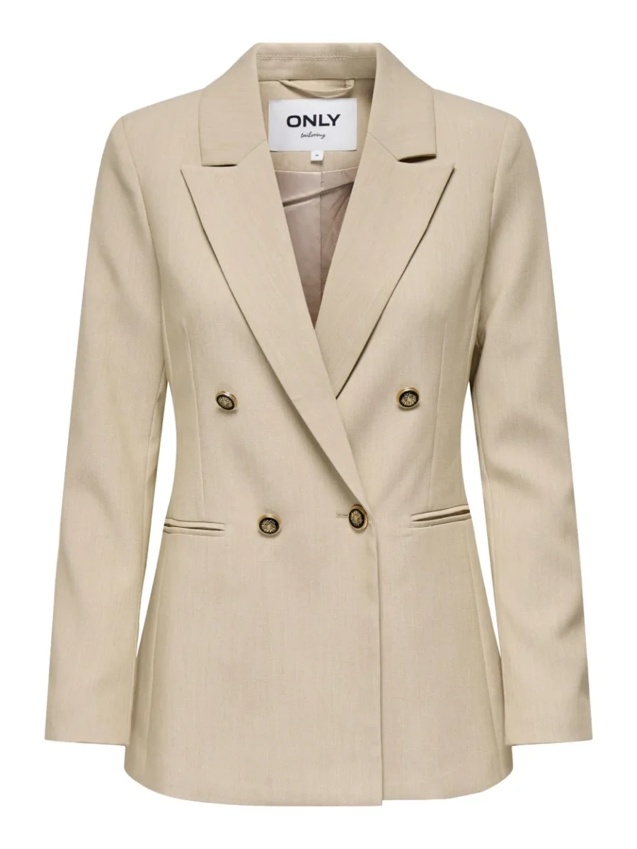 Onlastrid Life L/s Fit Blazer Tlr N - Zand
