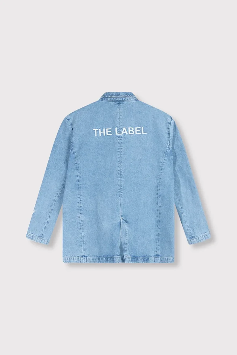 Ladies Woven Denim Blazer - Blue Denim - Afbeelding 3