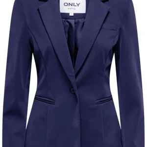 Onlpeach-travel L/s Fit Blazer Tlr - Navy