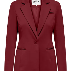 Onlpeach L/s Fit Blazer Tlr Noos - Wijnrood
