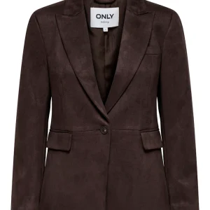 Onlylva Life L/s Faux Suede Blazer Tlr - Bruin