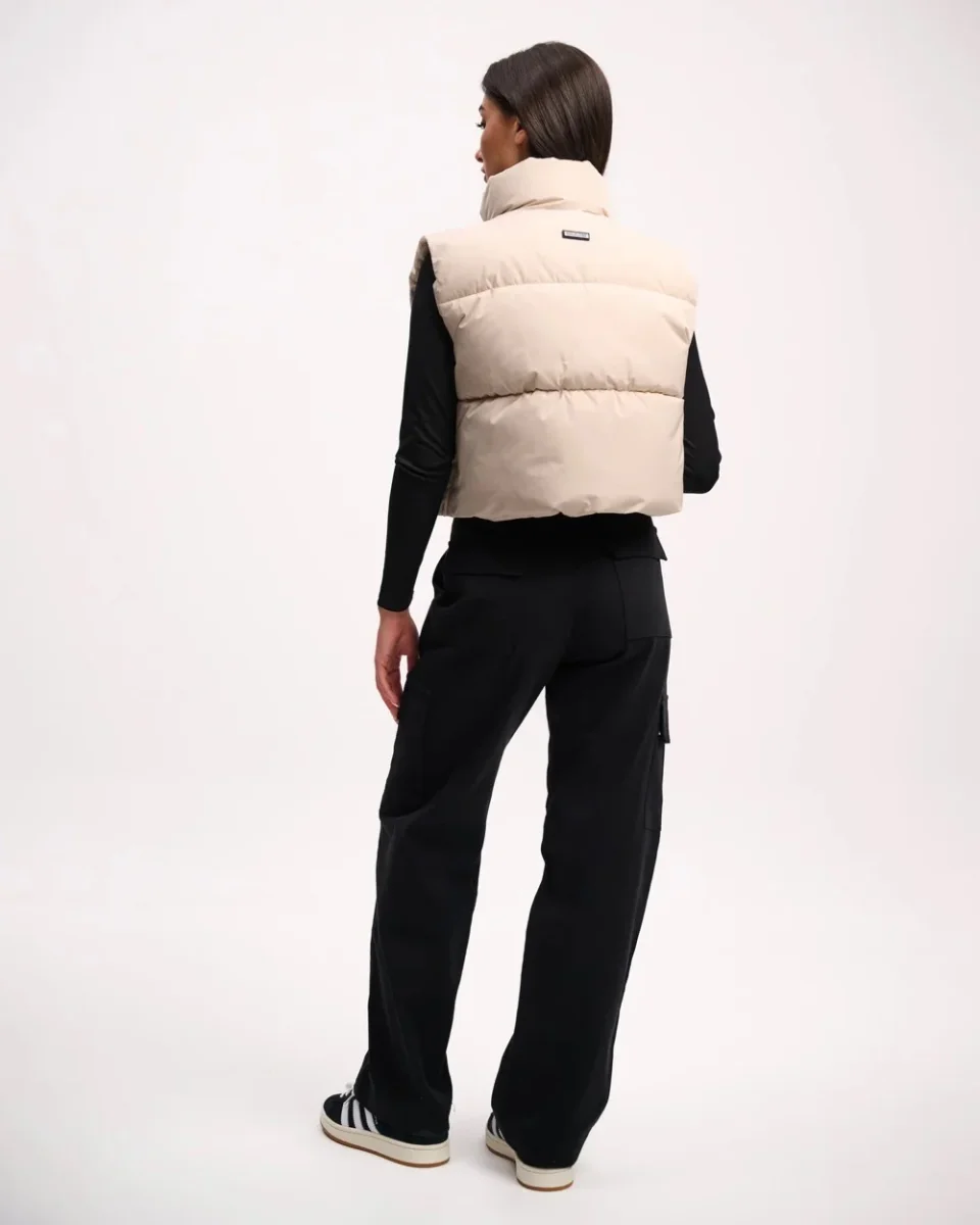 Cropped Bodywarmer - Beige - Afbeelding 6
